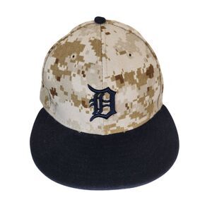 New Era Detroit Tigers Geometric Camo Fitted Hat 7 1/8